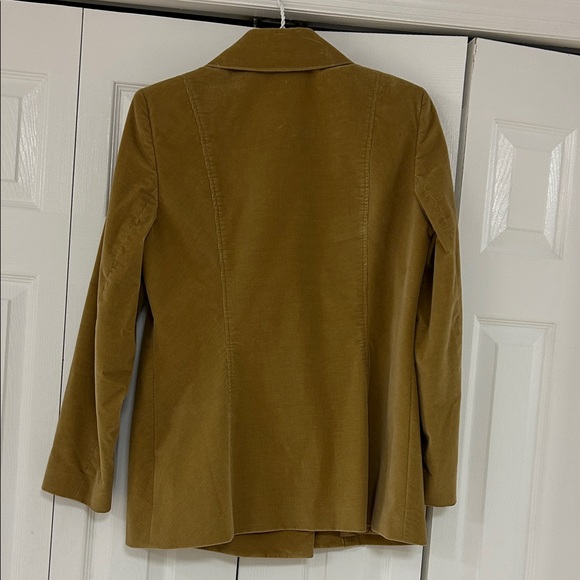 Dana Buchman Women's Tan Corduroy double breasted Blazer - Picture 5 of 5